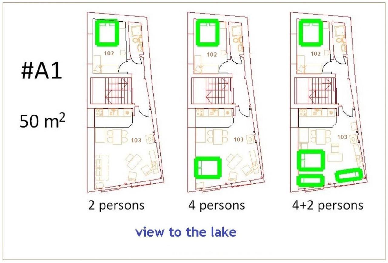 'By The Lake' Apartments โอครีด ภายนอก รูปภาพ